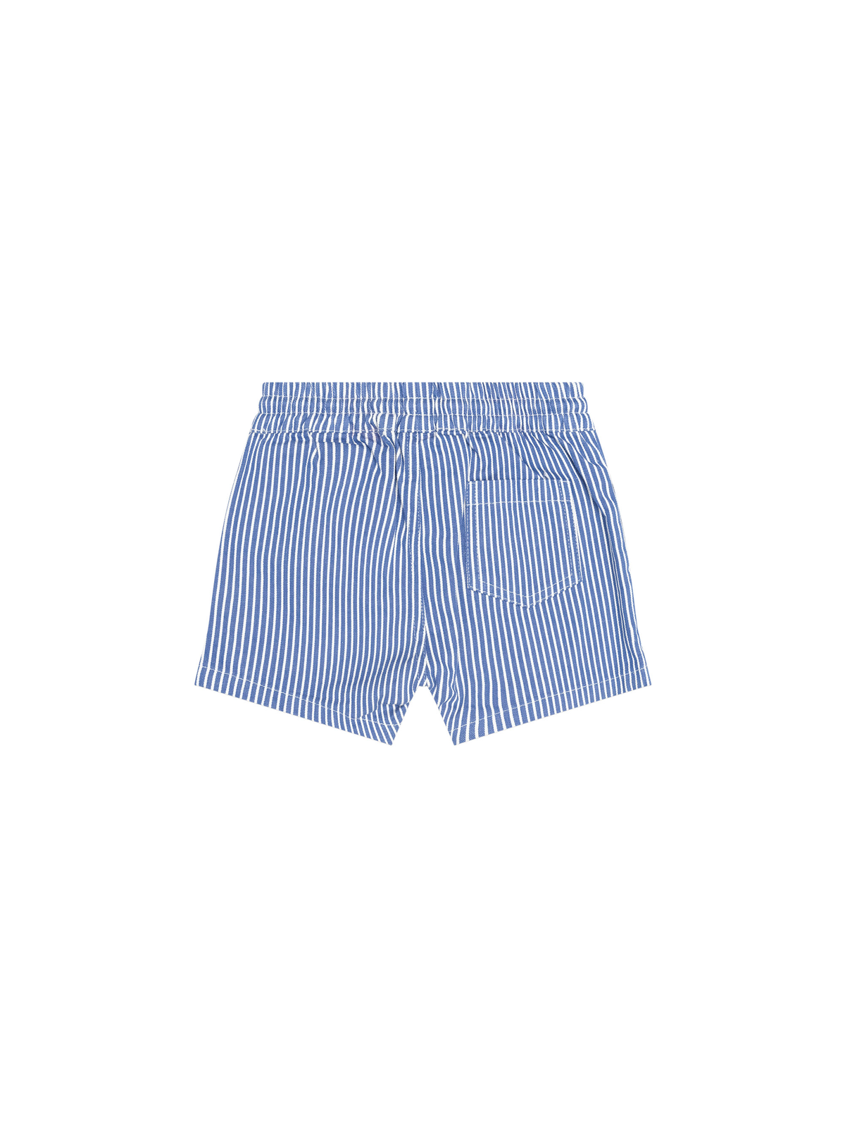 Cobalt Stripe Drawcord Short || Cobalt/Almond Milk Stripe