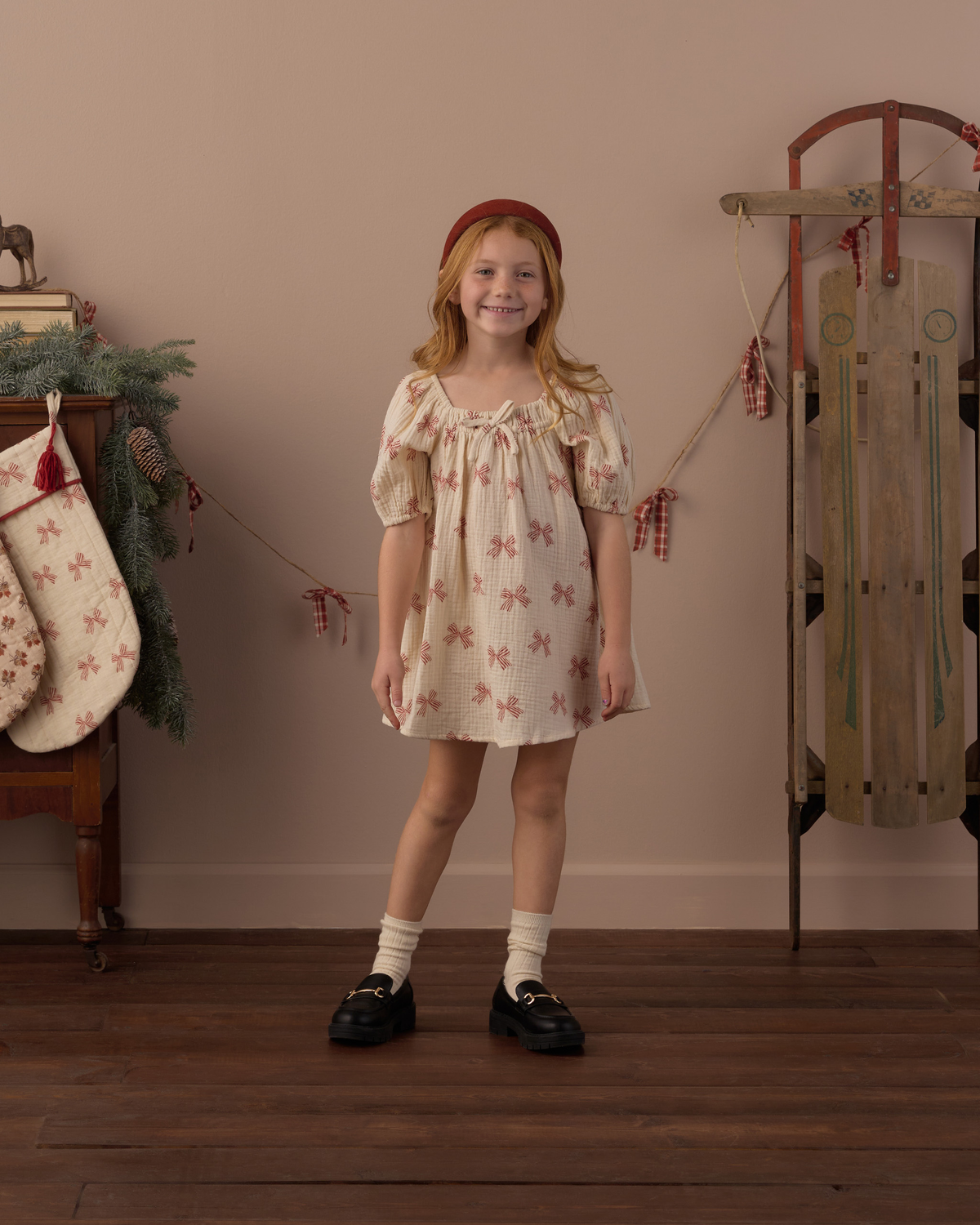 Sabrina Mini Dress || Peppermint Bows