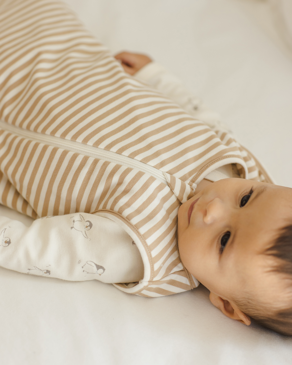 Jersey Sleep Bag || Gold Stripe