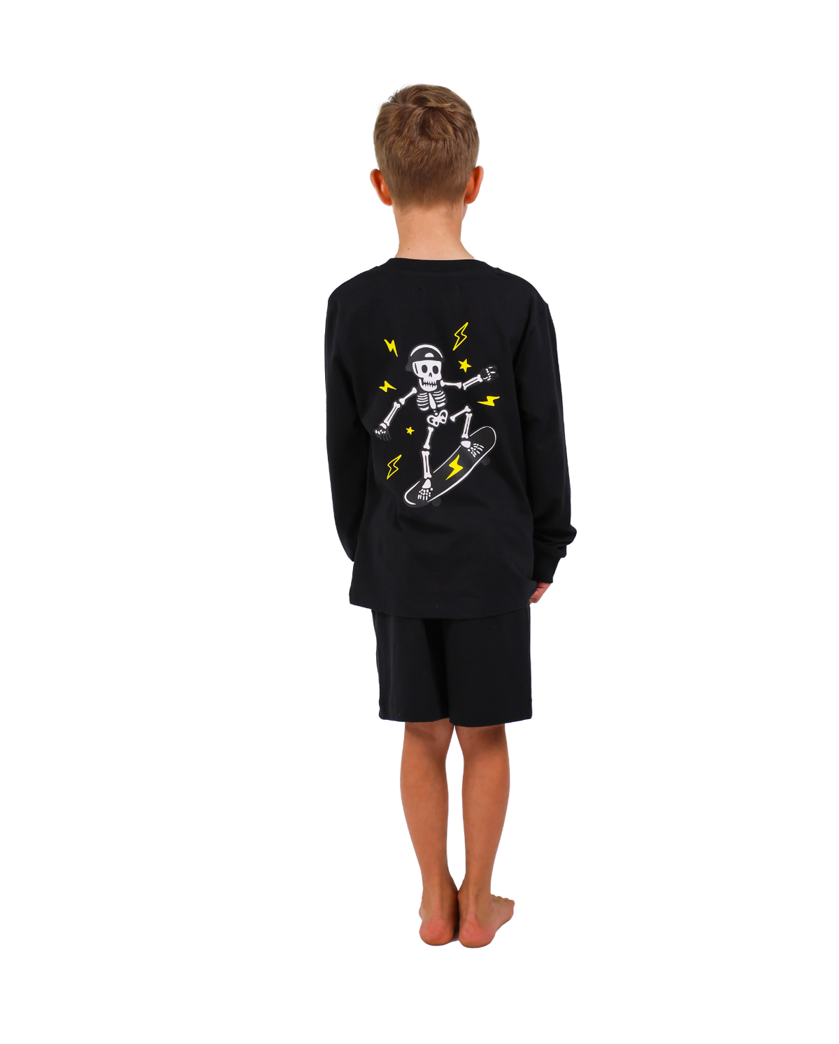 Black Skull Skater Pyjamas
