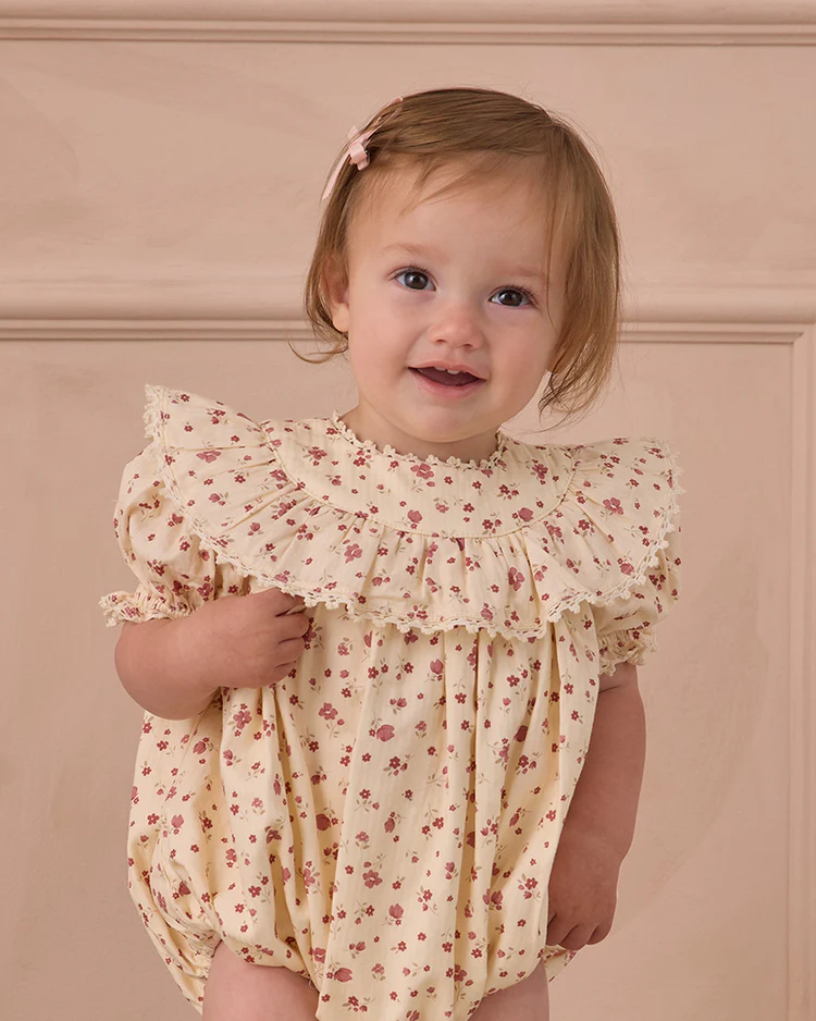 Eva Romper || Red Floral