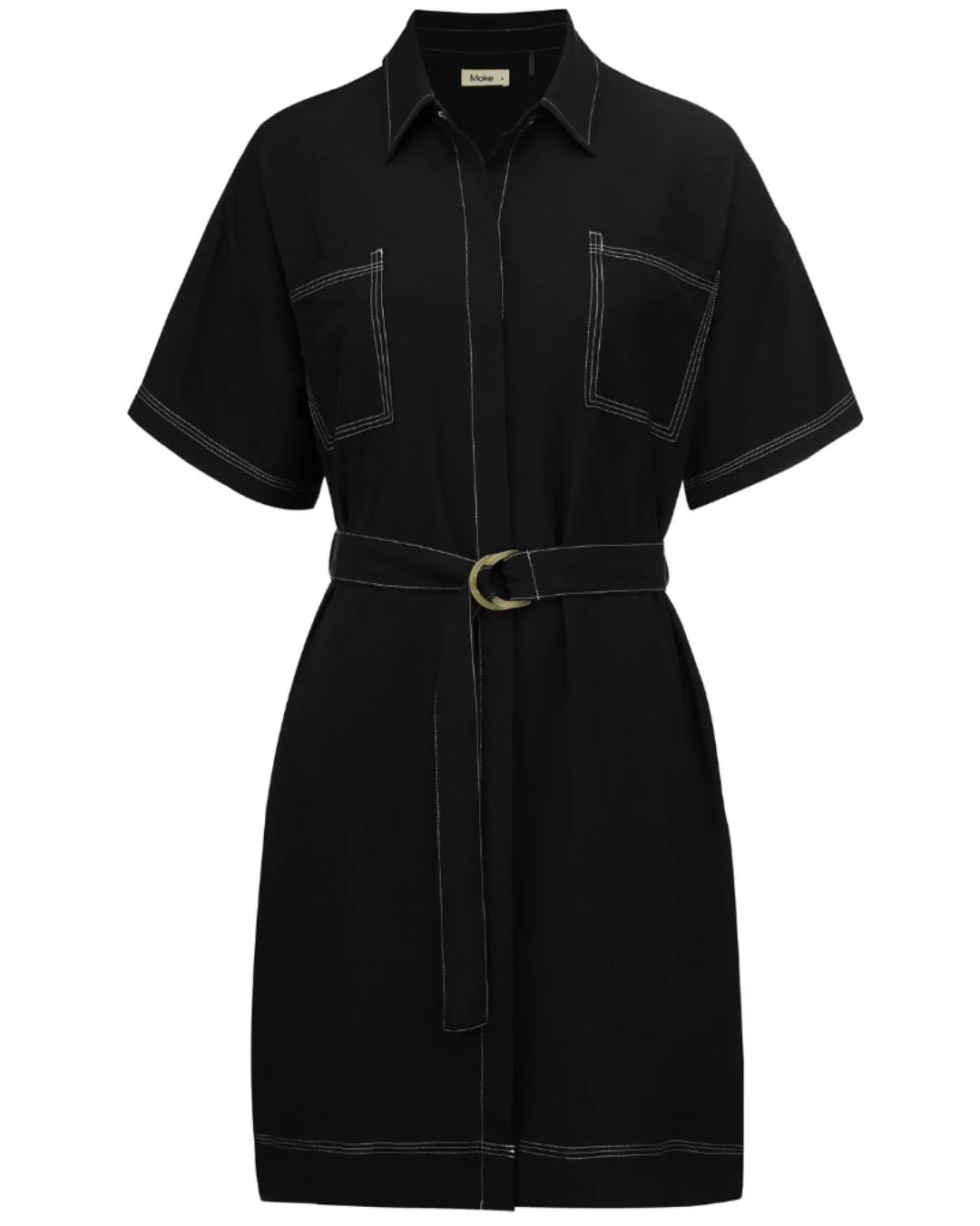 Cora Women's Shirt Dress || Black