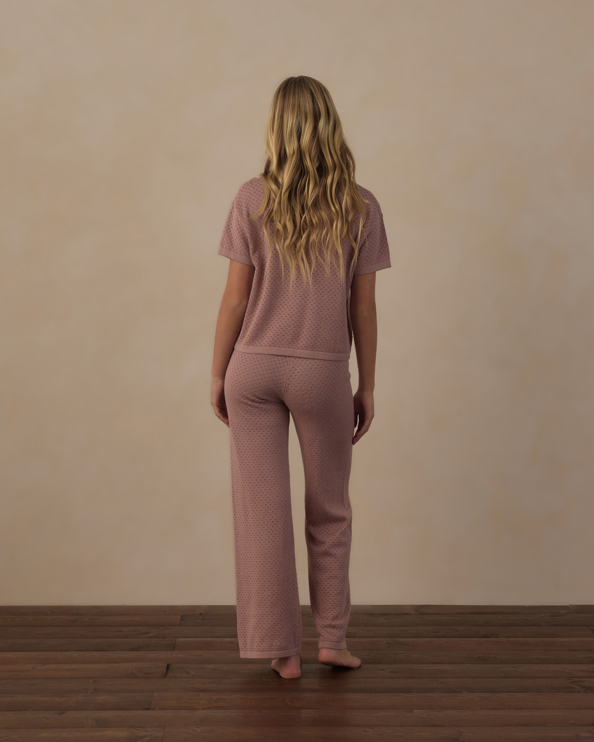 Teen Boxy Crop Knit Tee || Rosewood