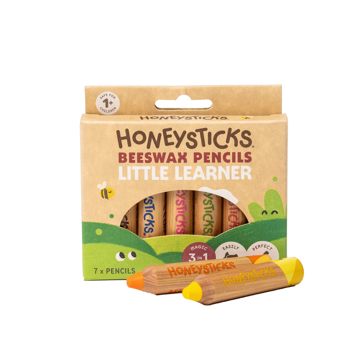 Magic 3 in 1 Beeswax Pencils Little Learner || 7 pack