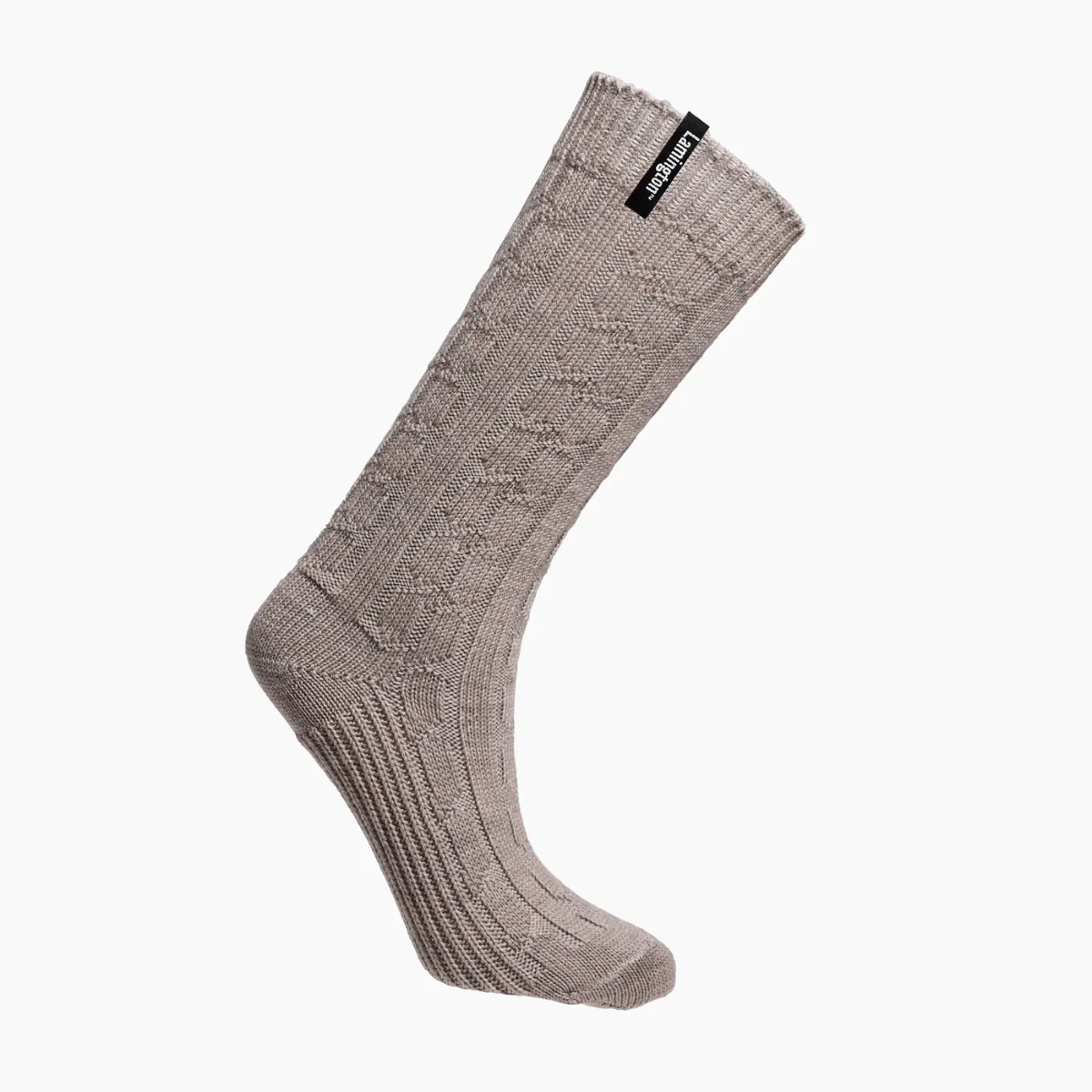 Merino Wool Chunky Cable Knit Sunday Socks || Bluff