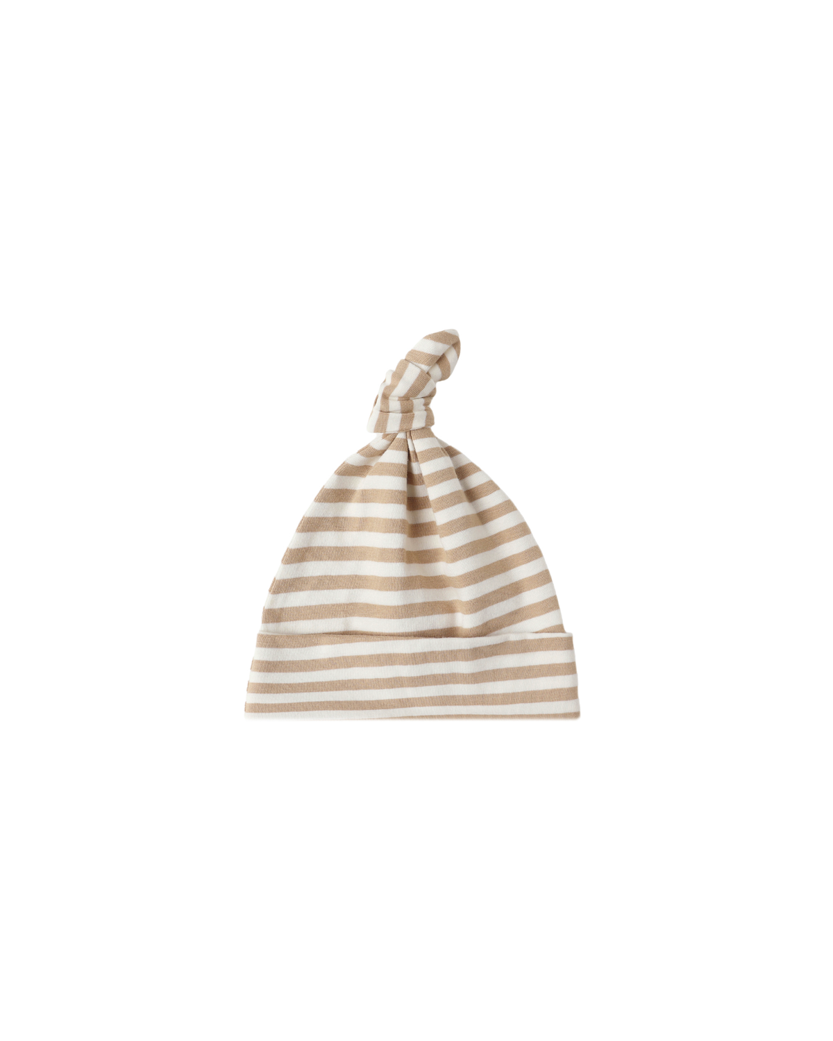 Knotted Baby Hat || Gold Stripe