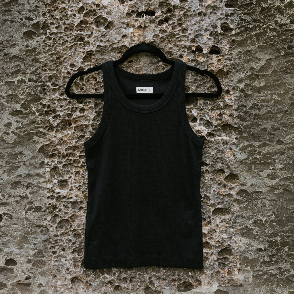 Ede - Women&#39;s Rib Tank ||Black