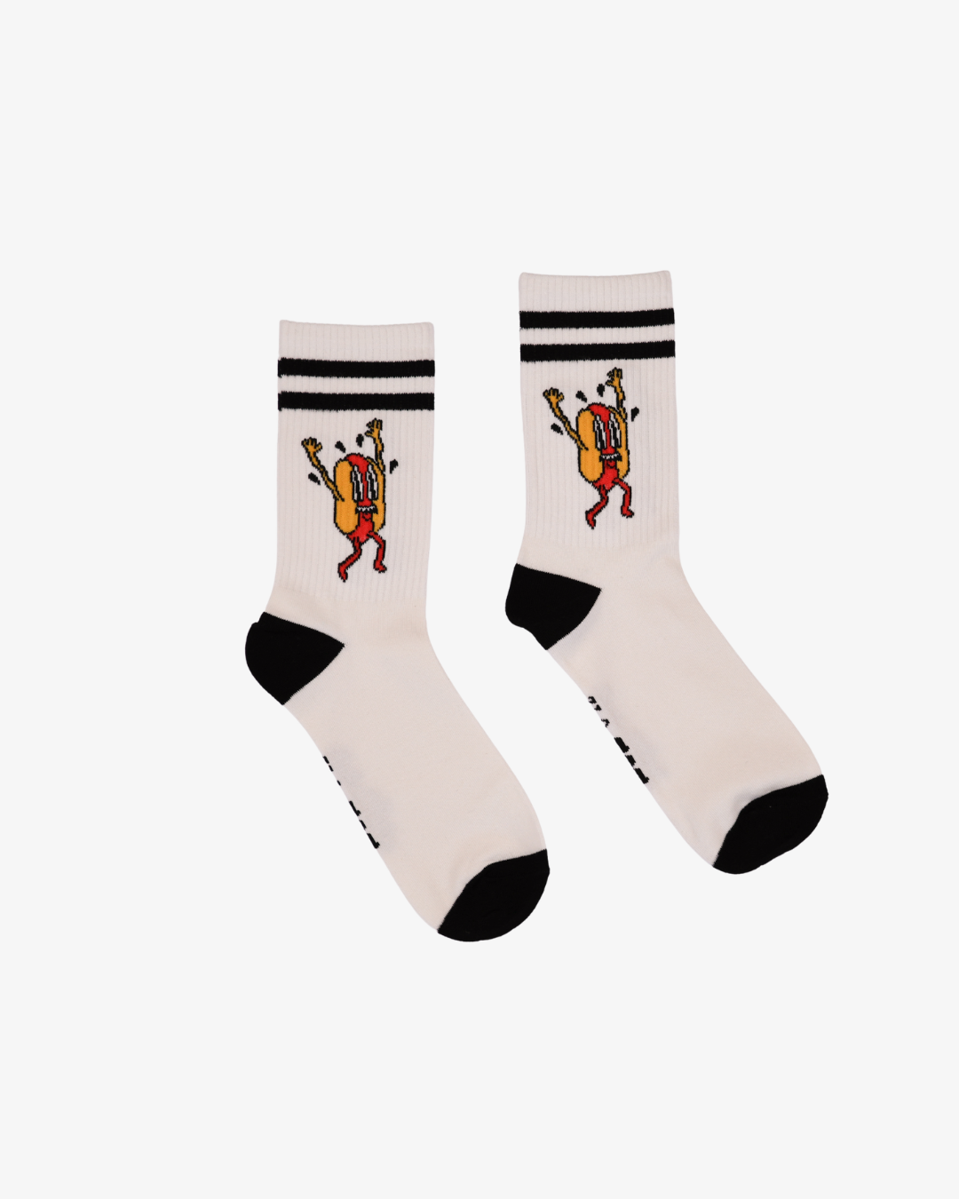 BOB White Hotdog Socks