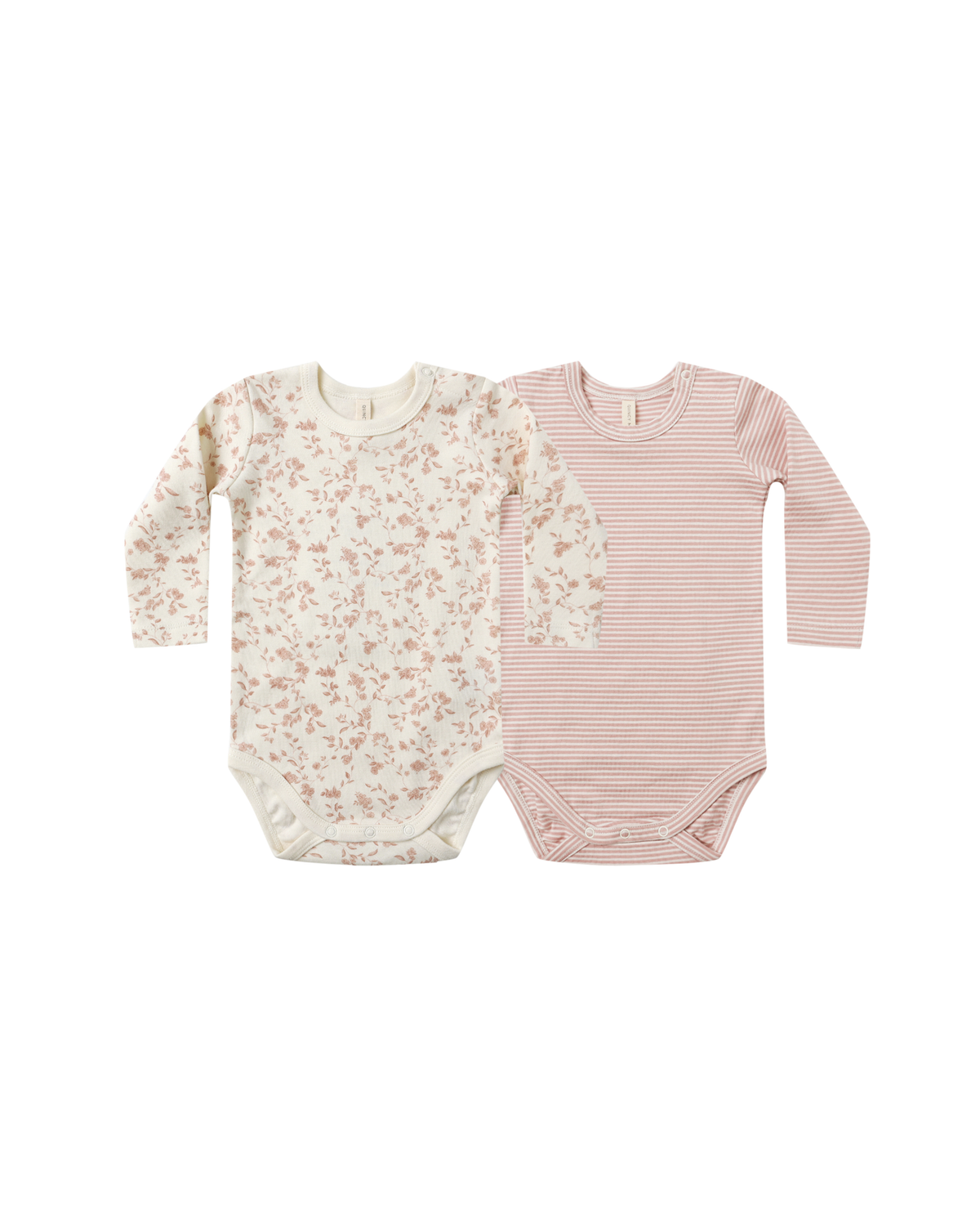 Jersey Bodysuit 2 Pack || French Garden/Rose Micro Stripe