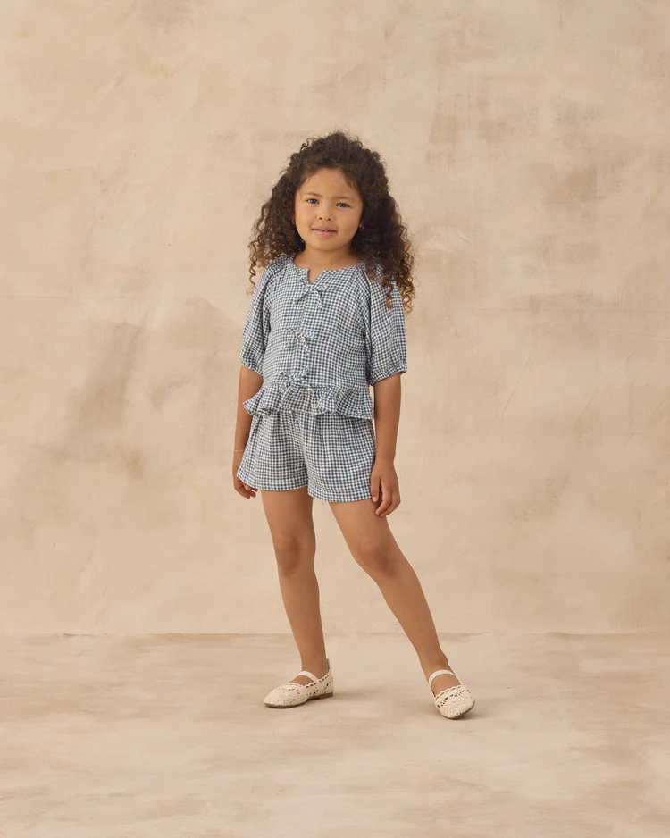 Juniper Set || Blue Marine Gingham