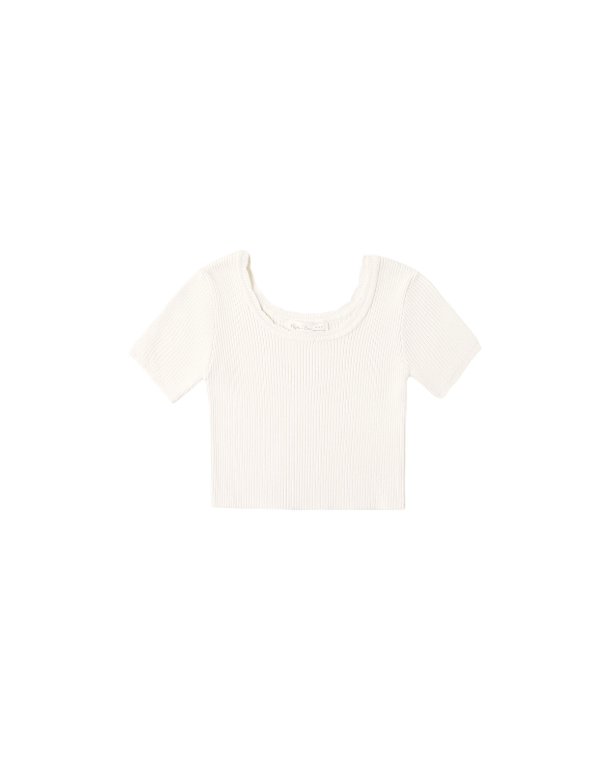 Teen Scallop Tee || Natural