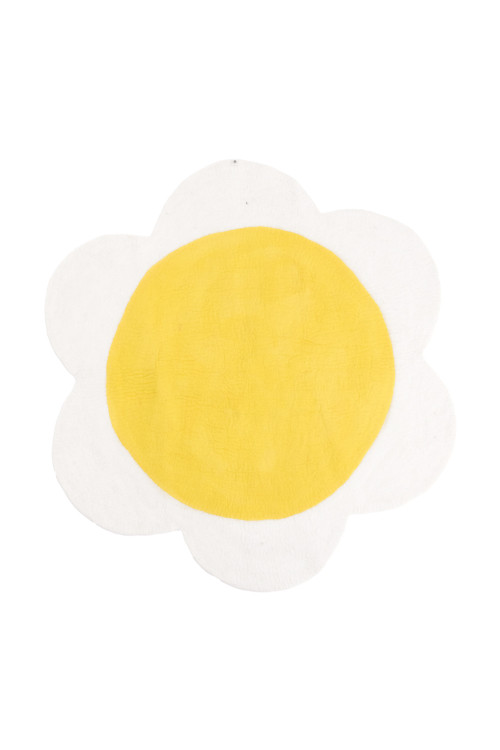 Daisy Rug || Lemon/Natural