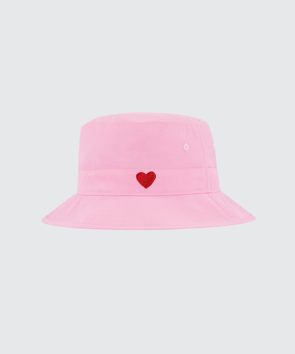 Nylon Heart Bucket Hat || Shell Pink