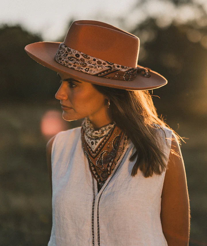 Womens Wide Brim Fedora || Goulburn