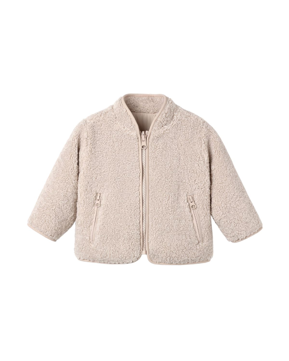 Sherling Zip Jacket || Rose Water