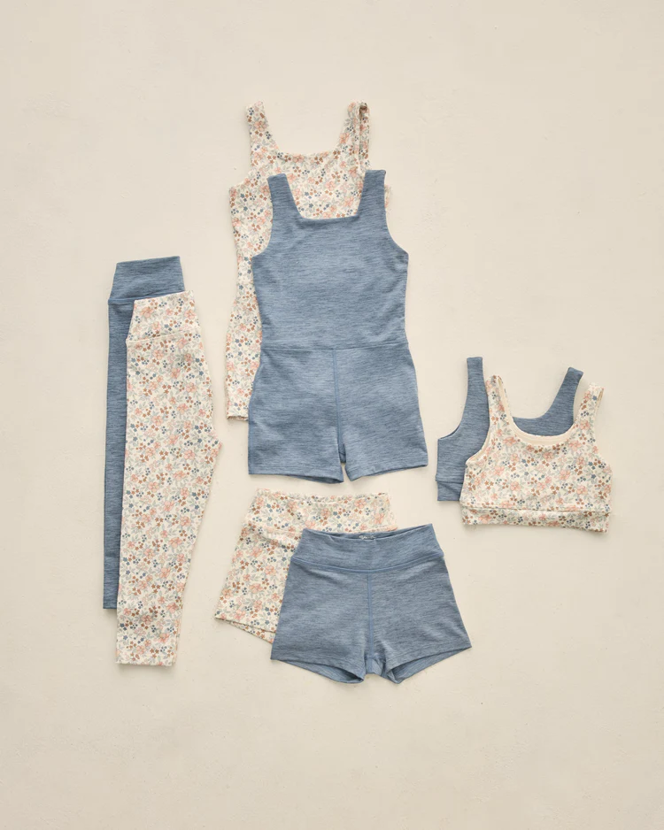 Shortie Short || Heathered Marine