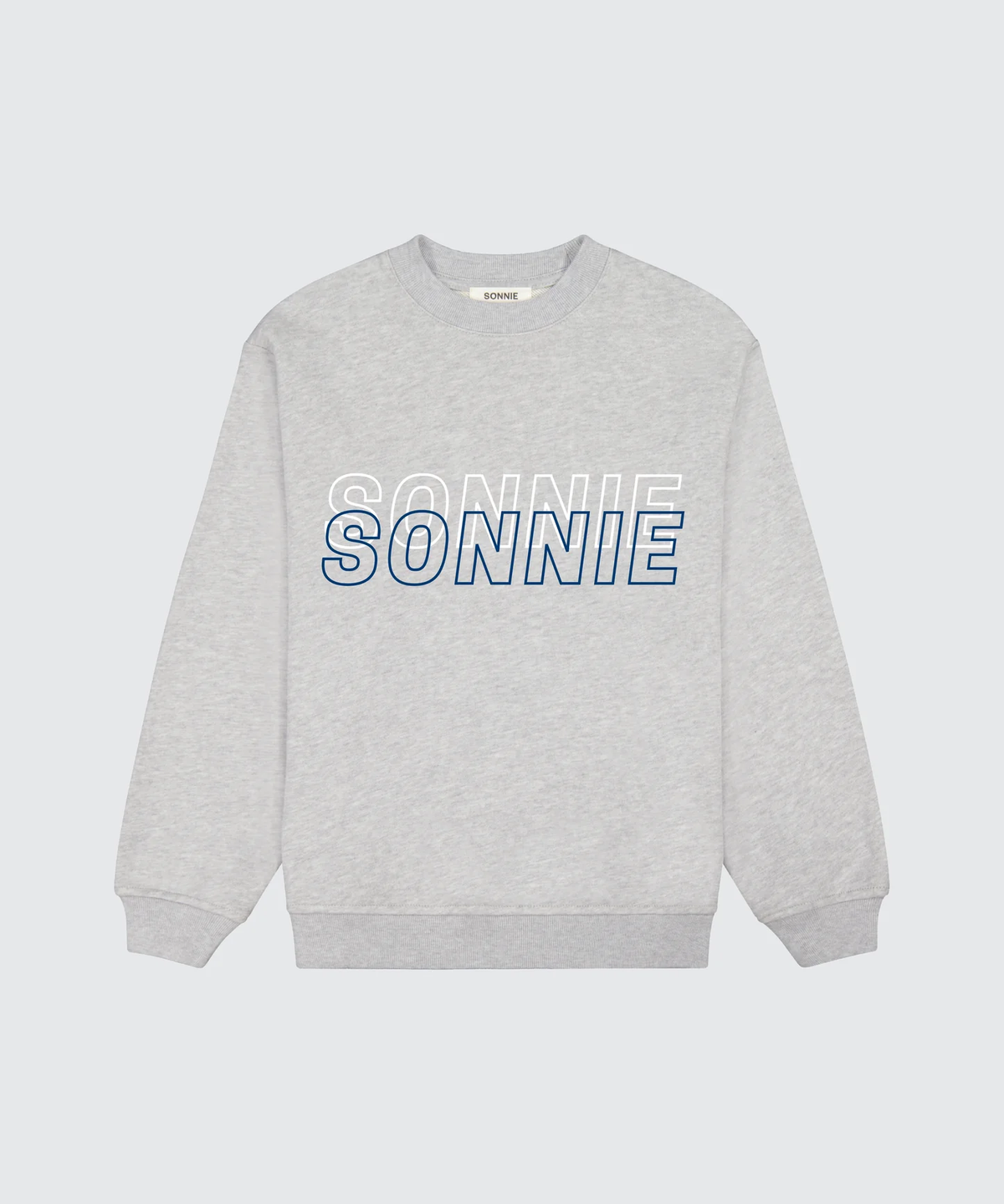 Double Vision Crewneck || Grey Marle