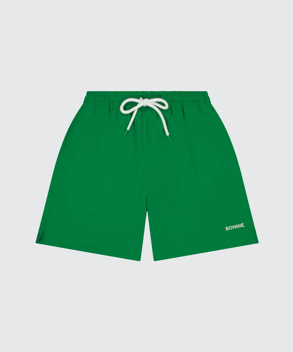 Nylon Sports Shorts || Kermit Green