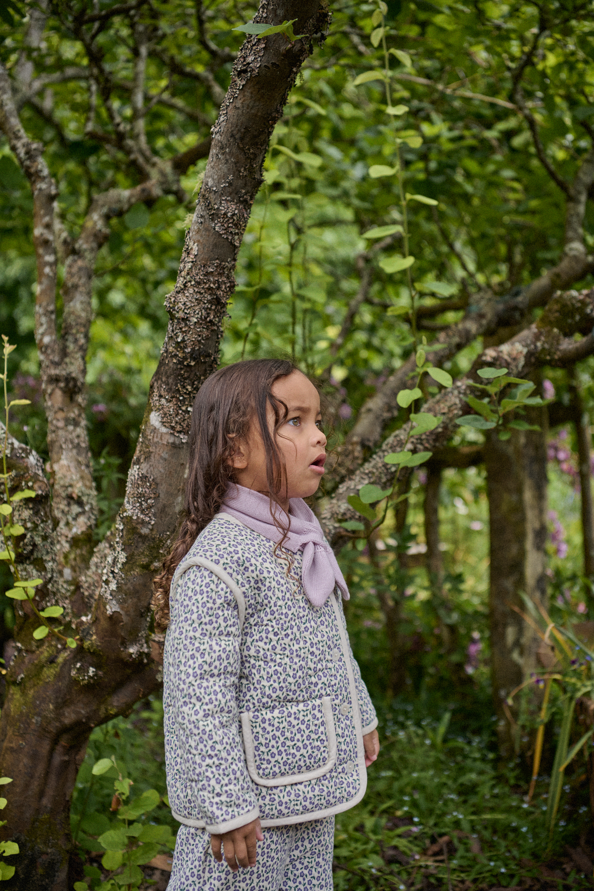 Edith Quilted Jacket || Briarwood Heron Print