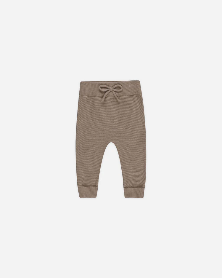Knit Pant || Heathered Mocha
