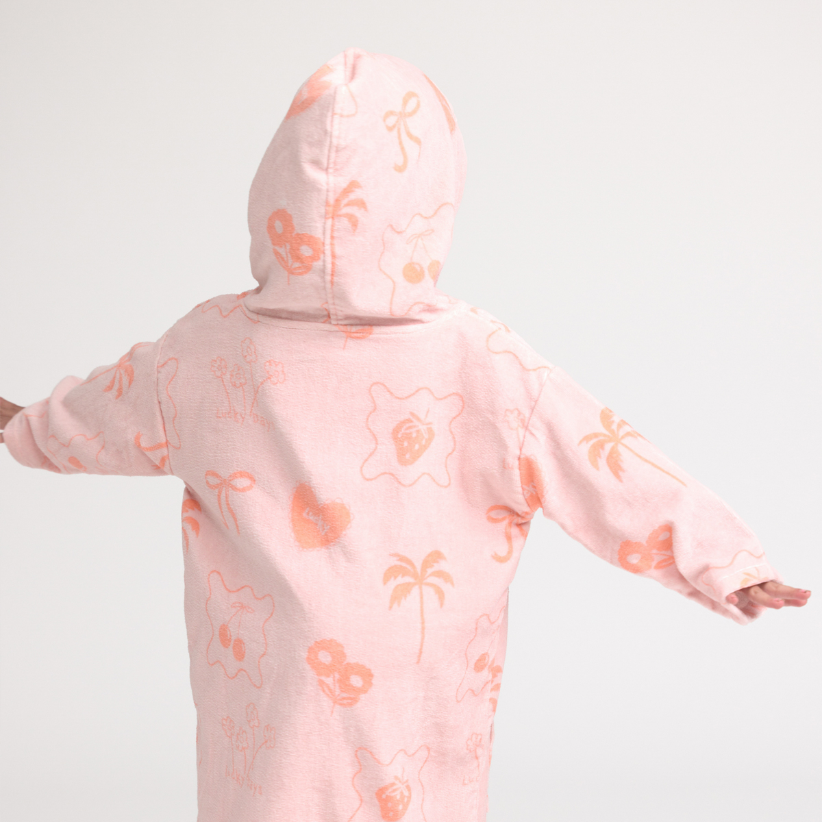 Everywhere Zip Up Towel || Pink