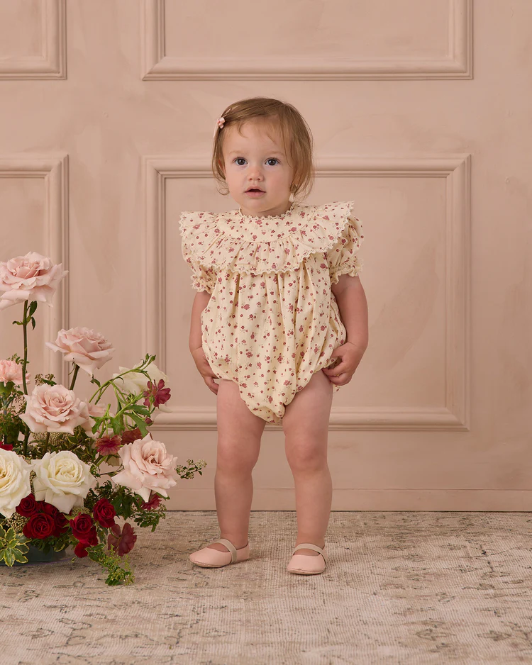 Eva Romper || Red Floral