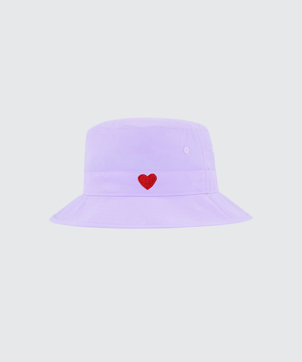 Nylon Heart Bucket Hat || Violet