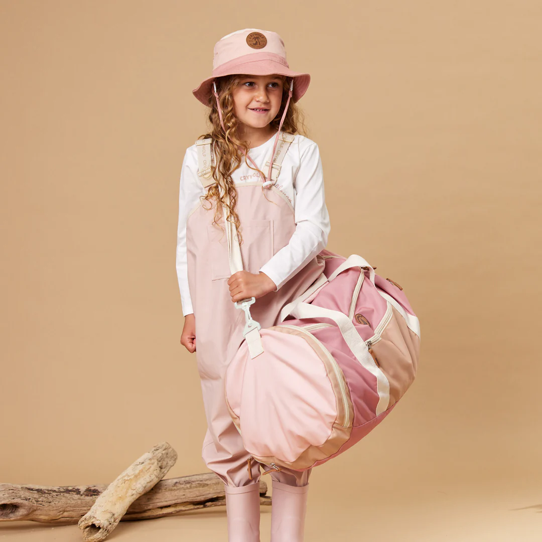 Packable Duffel || Blush Colourblock