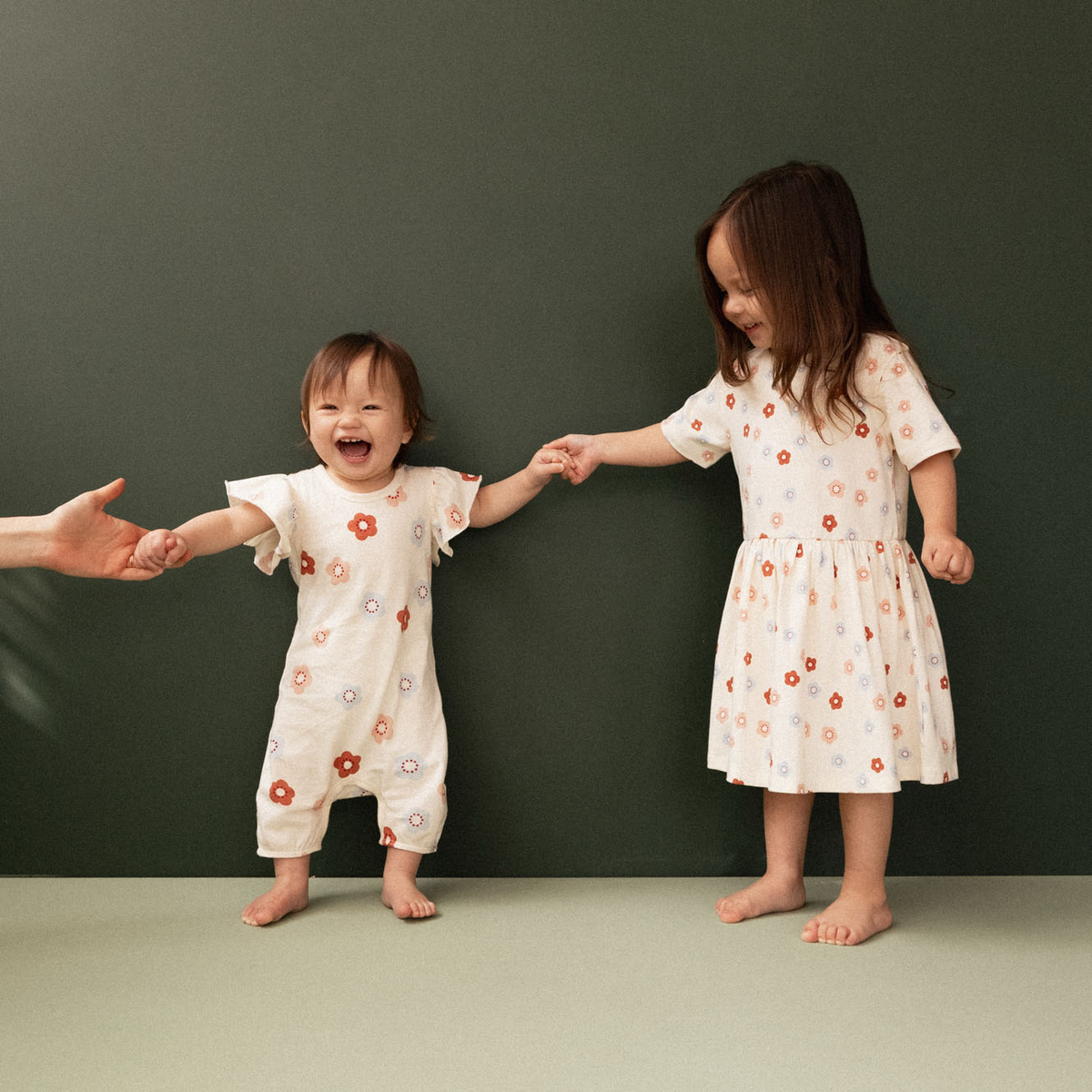 Saturday Dress || Petite Flora Stamp Print