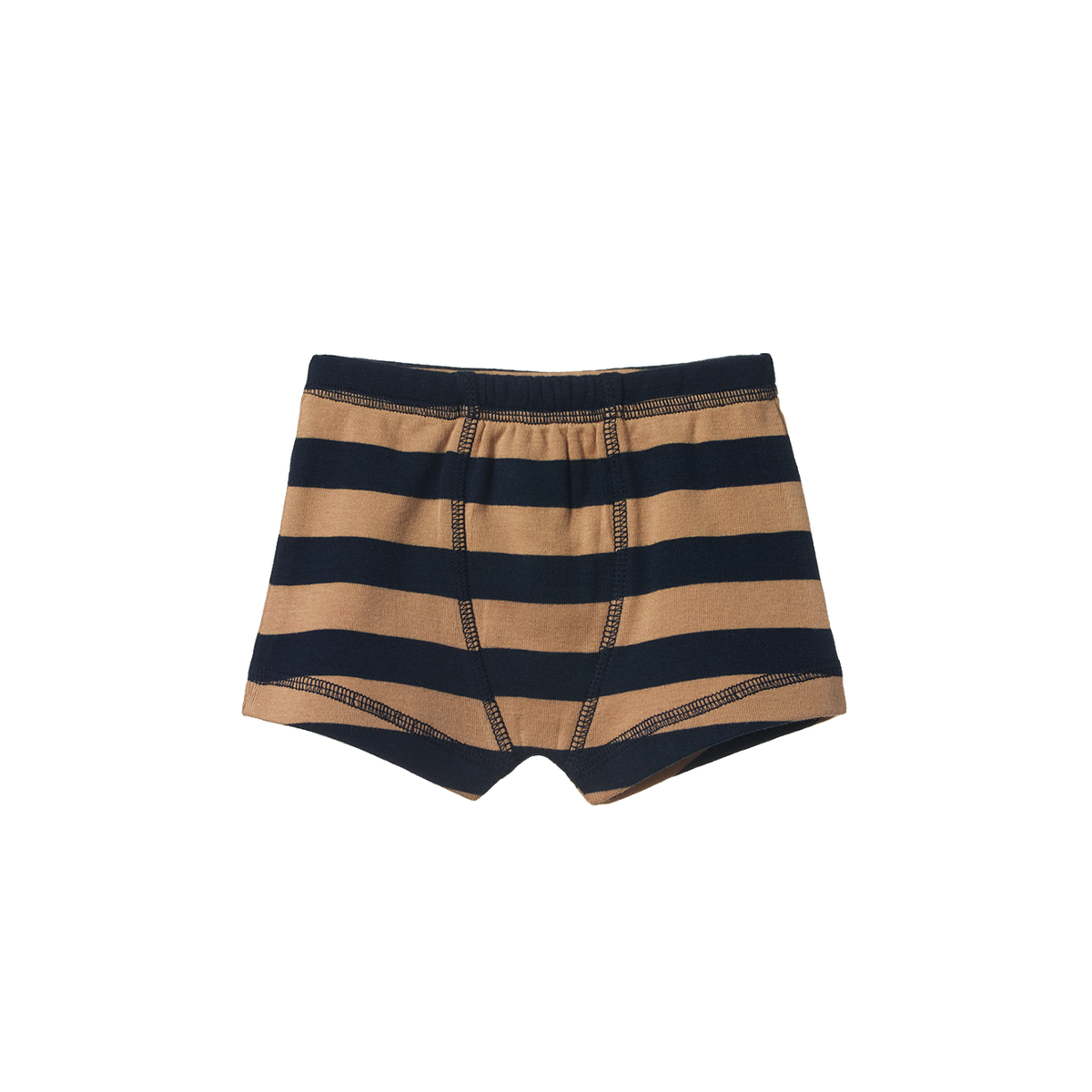 Boxer Short || Navy/Caramel Stripe