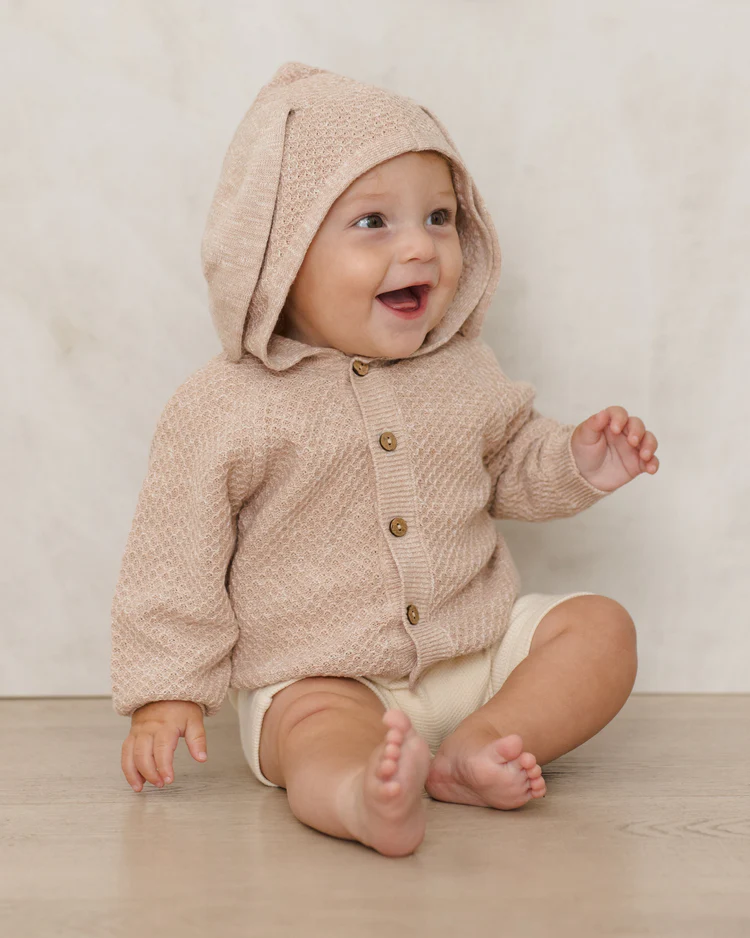 Bunny Knit Sweater || Heathered Latte