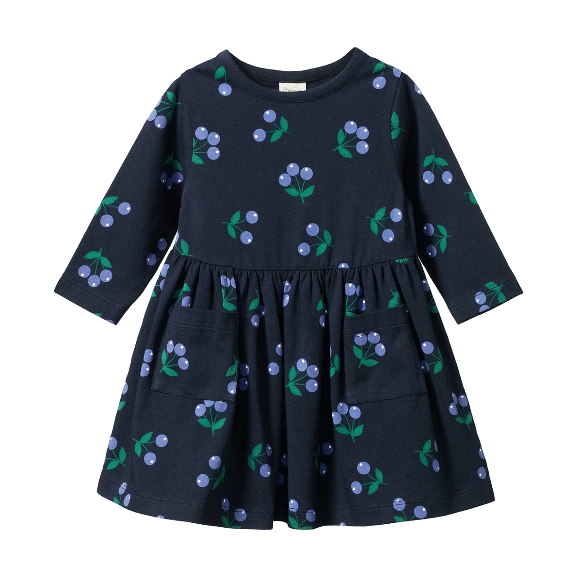 L/S Twirl Dress || WInter Berry Navy