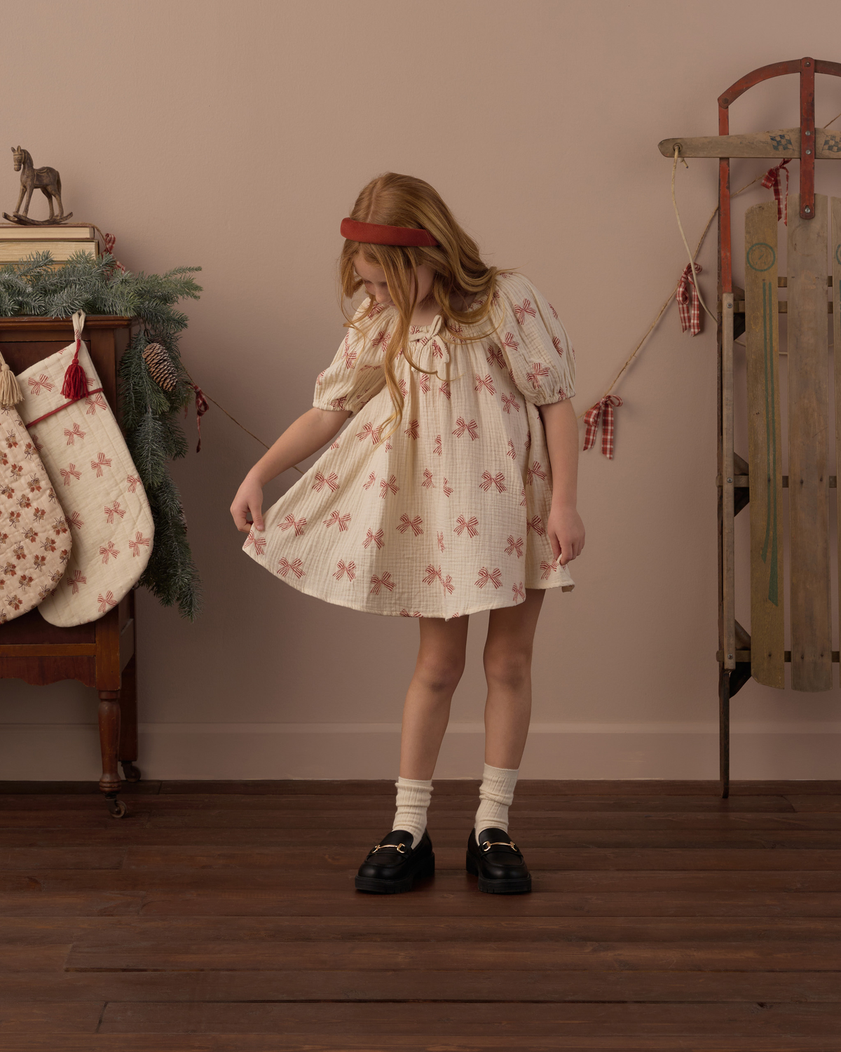 Sabrina Mini Dress || Peppermint Bows