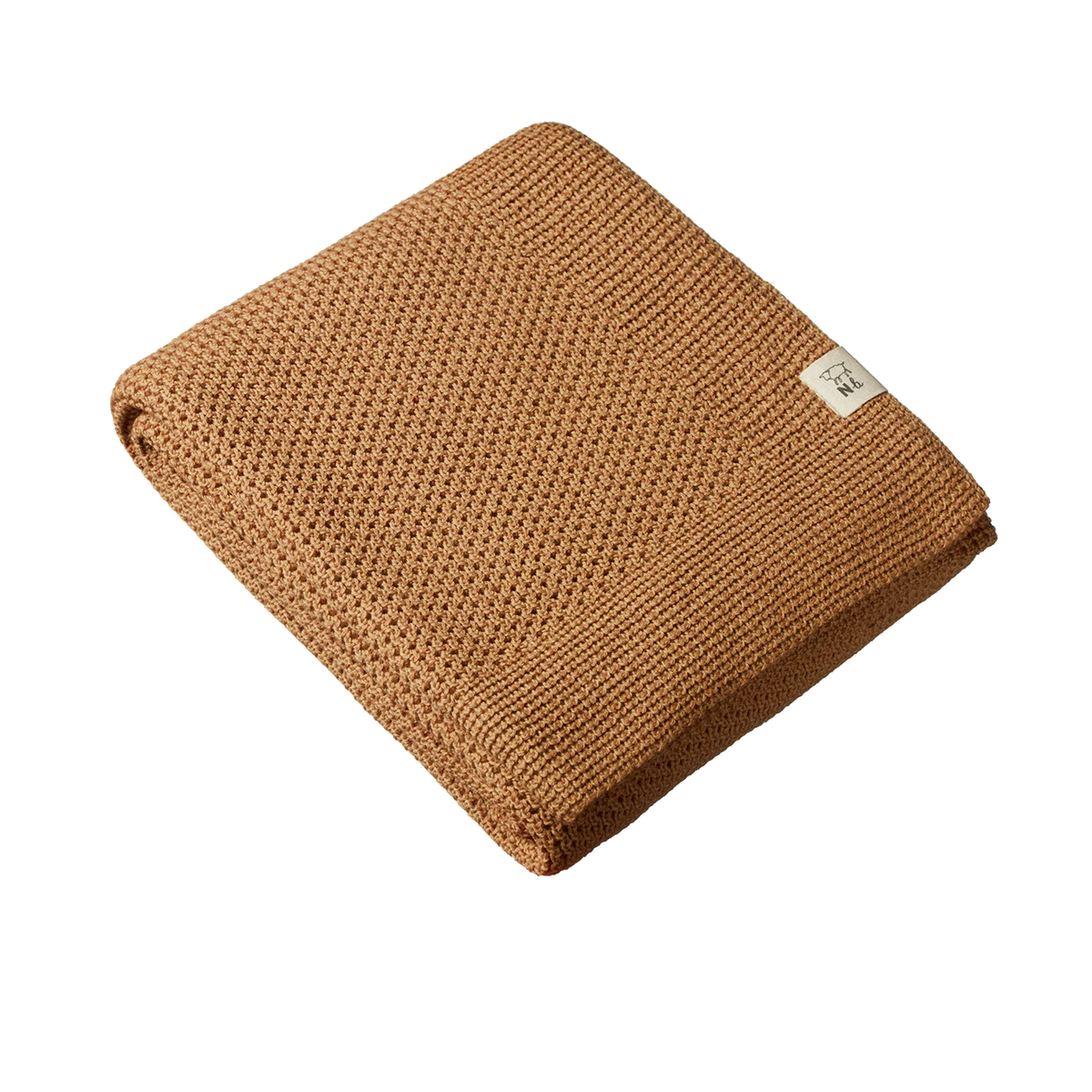 Merino Knit Blanket || Caramel