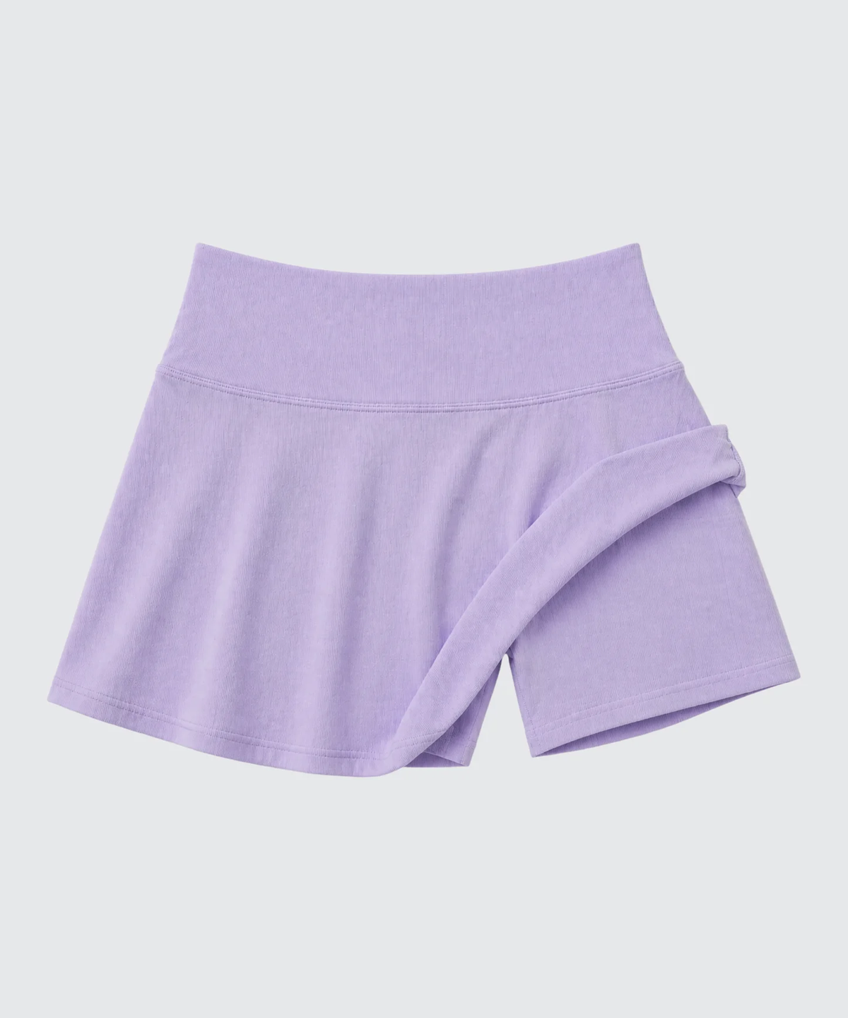 Lulu Ribbed Skirt || Lilac
