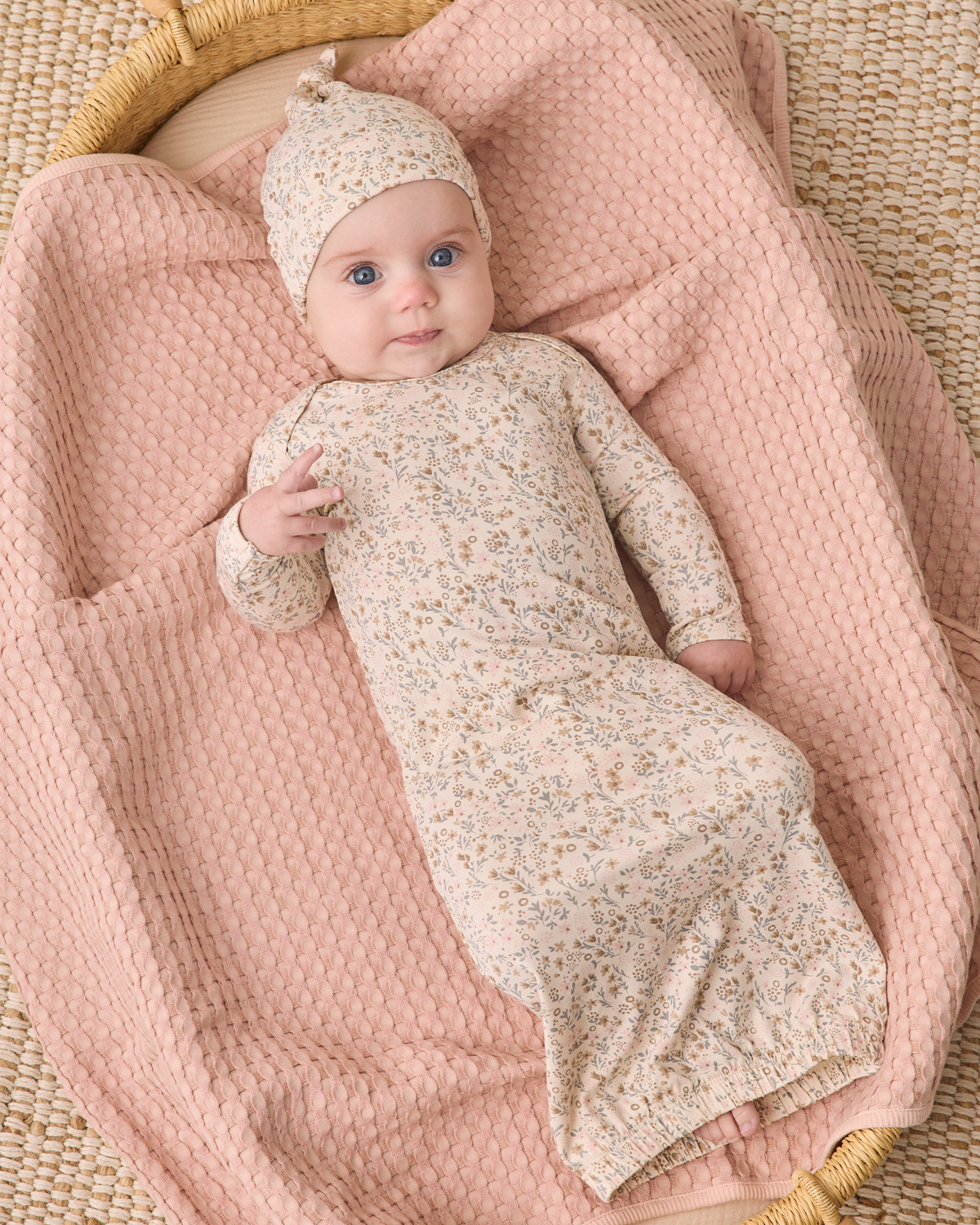 Baby Bamboo Gown + Hat Set || Bloom