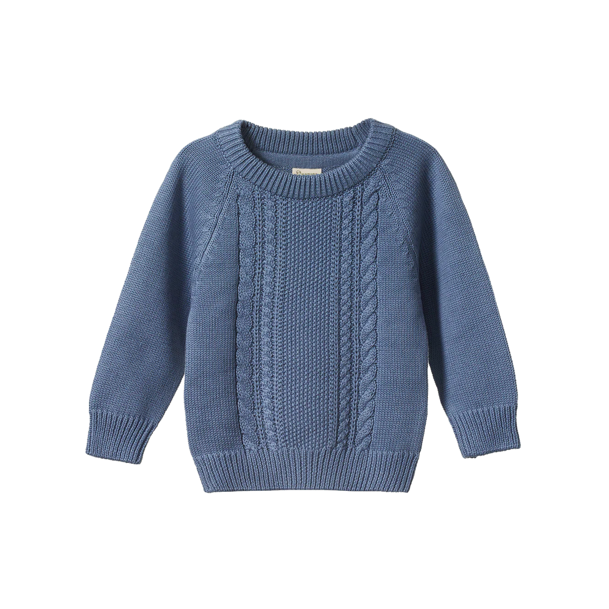 Billy Jumper || Dusky Blue Cable Knit
