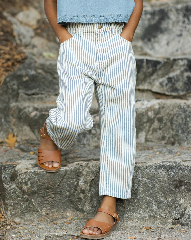 Barrel Pant || Railroad Stripe