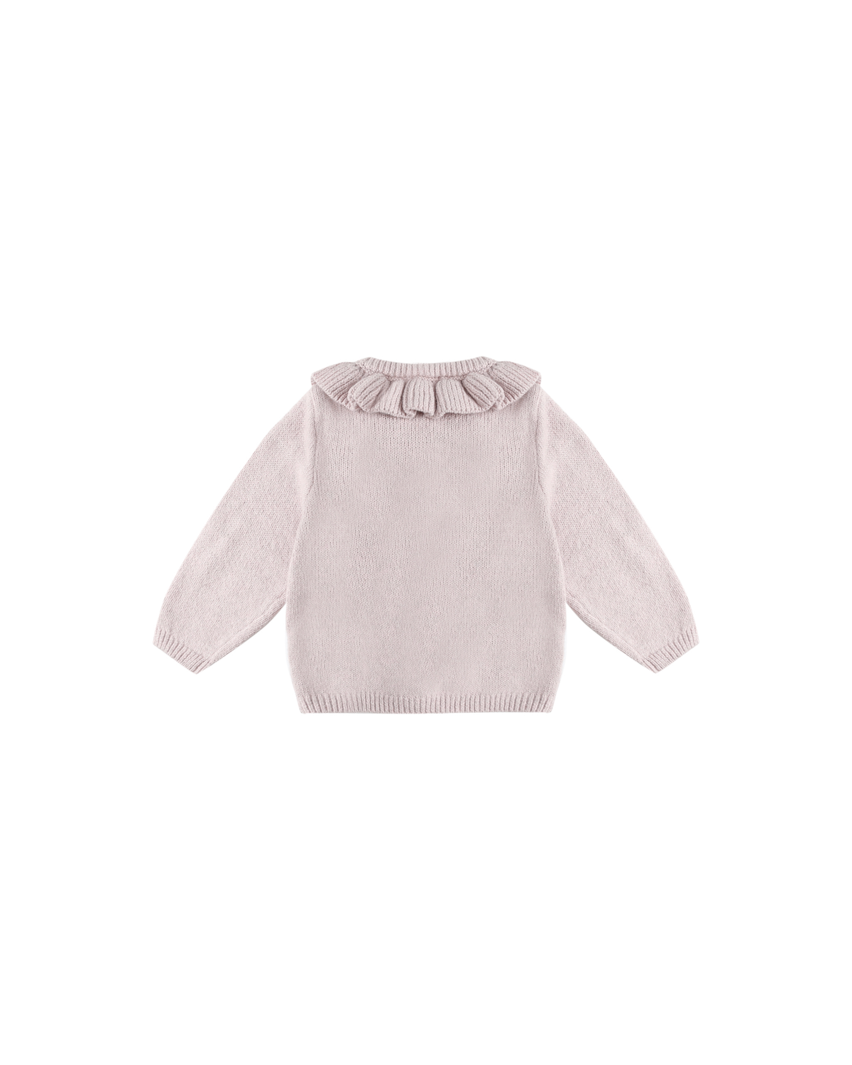 Ruffle Collar Cardigan || Lilac