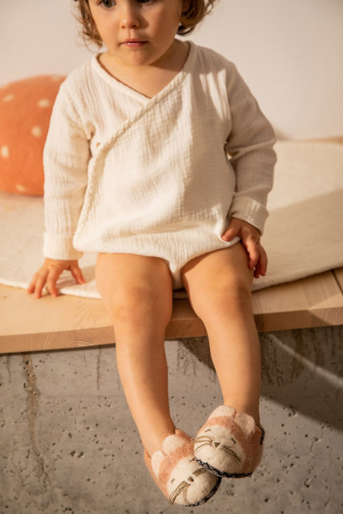 Mouse Slippers || Nude