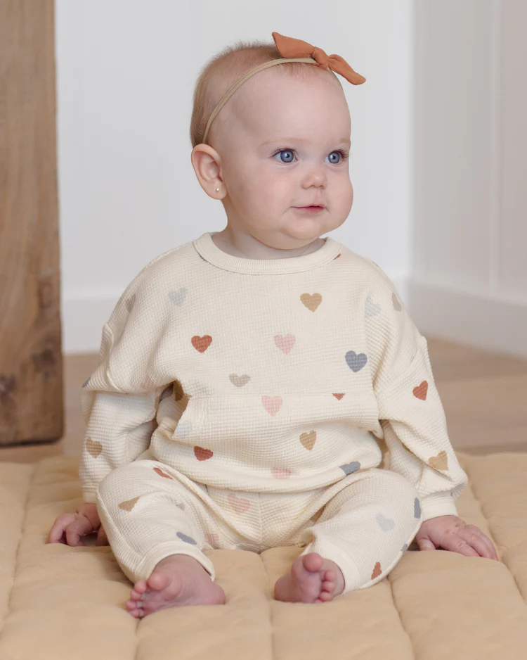 Waffle Sweater Set || Confetti Hearts