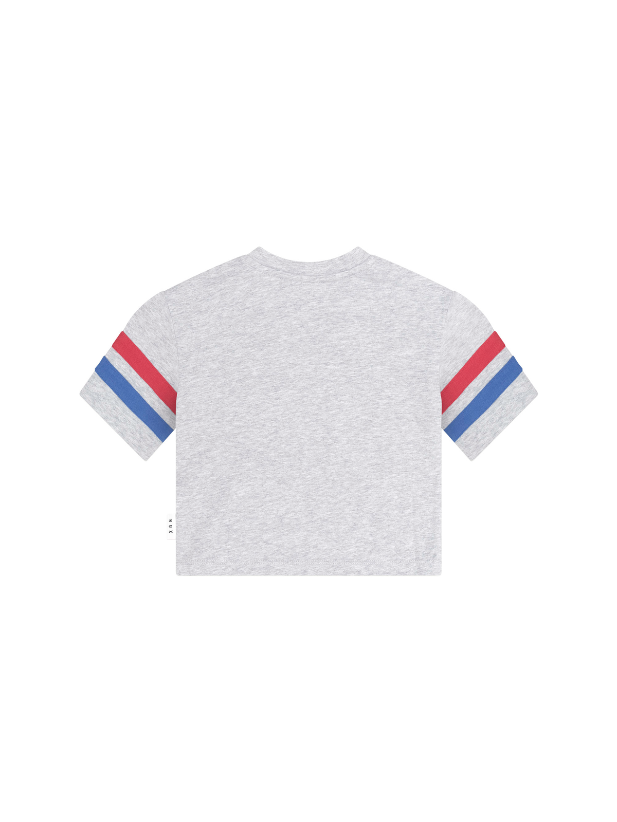 Hux Sport Stripe Slouchy Tee || Grey Marle