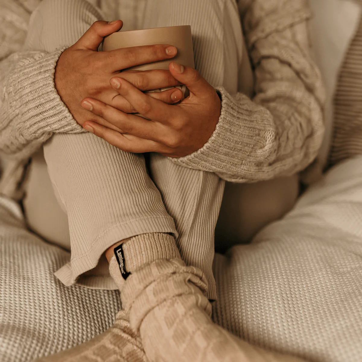 Merino Wool Chunky Cable Knit Sunday Socks || Opito