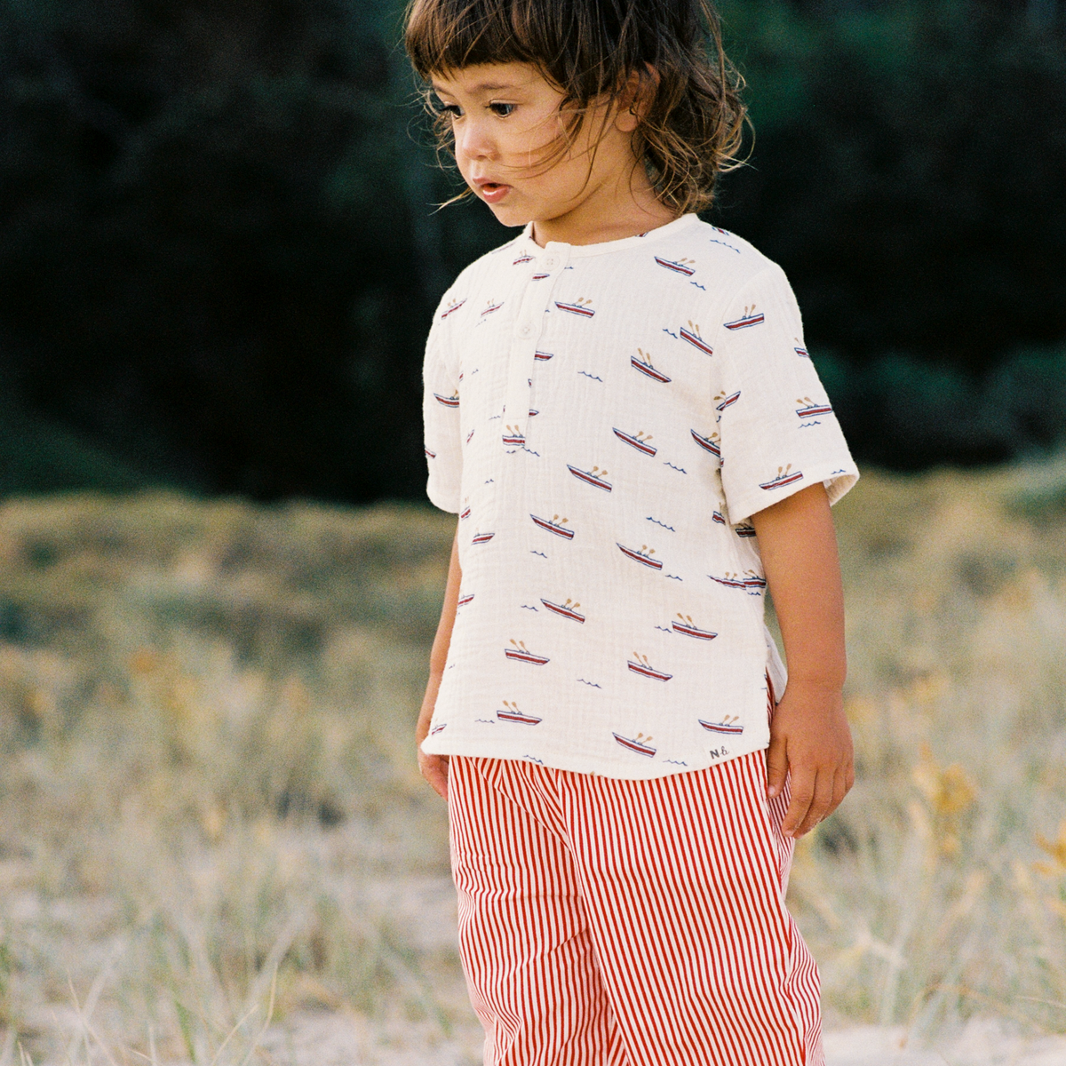 Short Sleeve Caravan Shirt Muslin || Row Boats