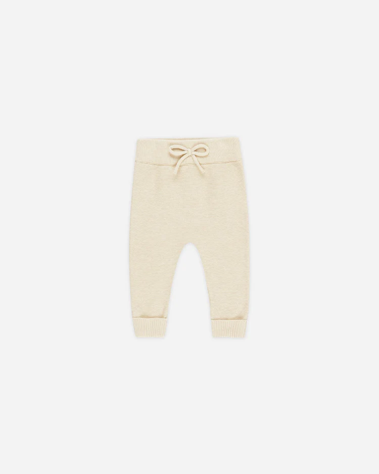 Knit Pant || Heathered Natural