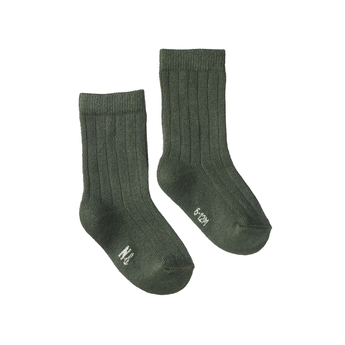 Organic Cotton Rib Socks || Thyme