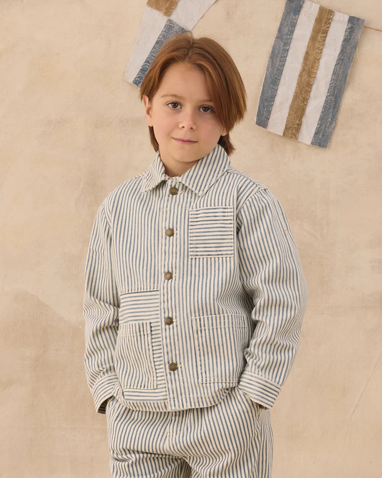 Denim Jacket || Railroad Stripe