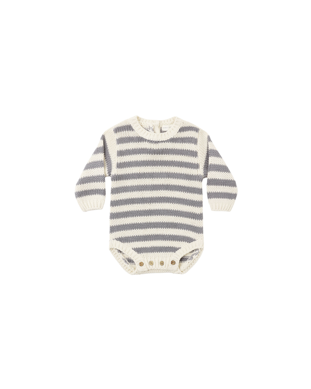 Rex Romper || Slate Stripe