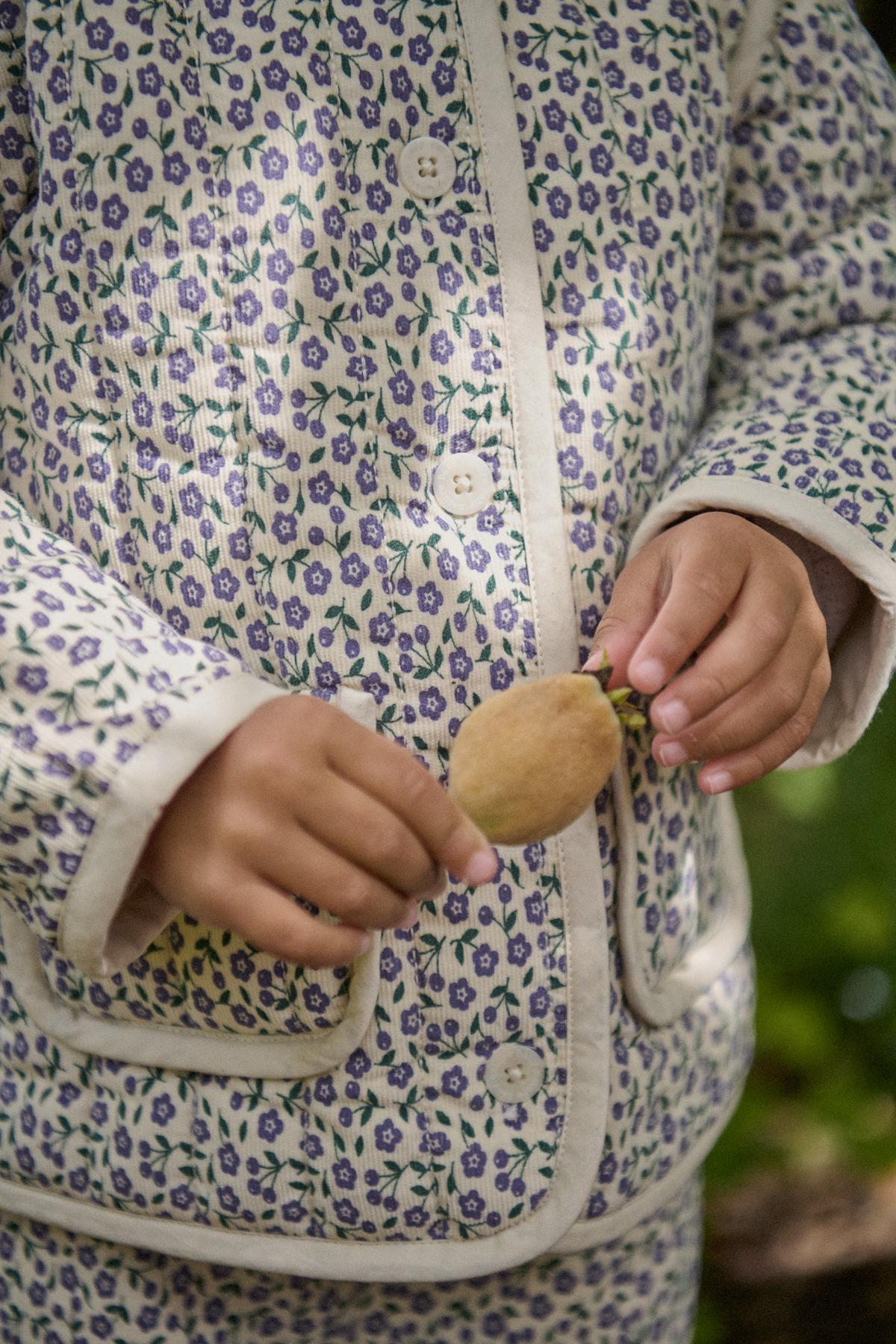 Edith Quilted Jacket || Briarwood Heron Print
