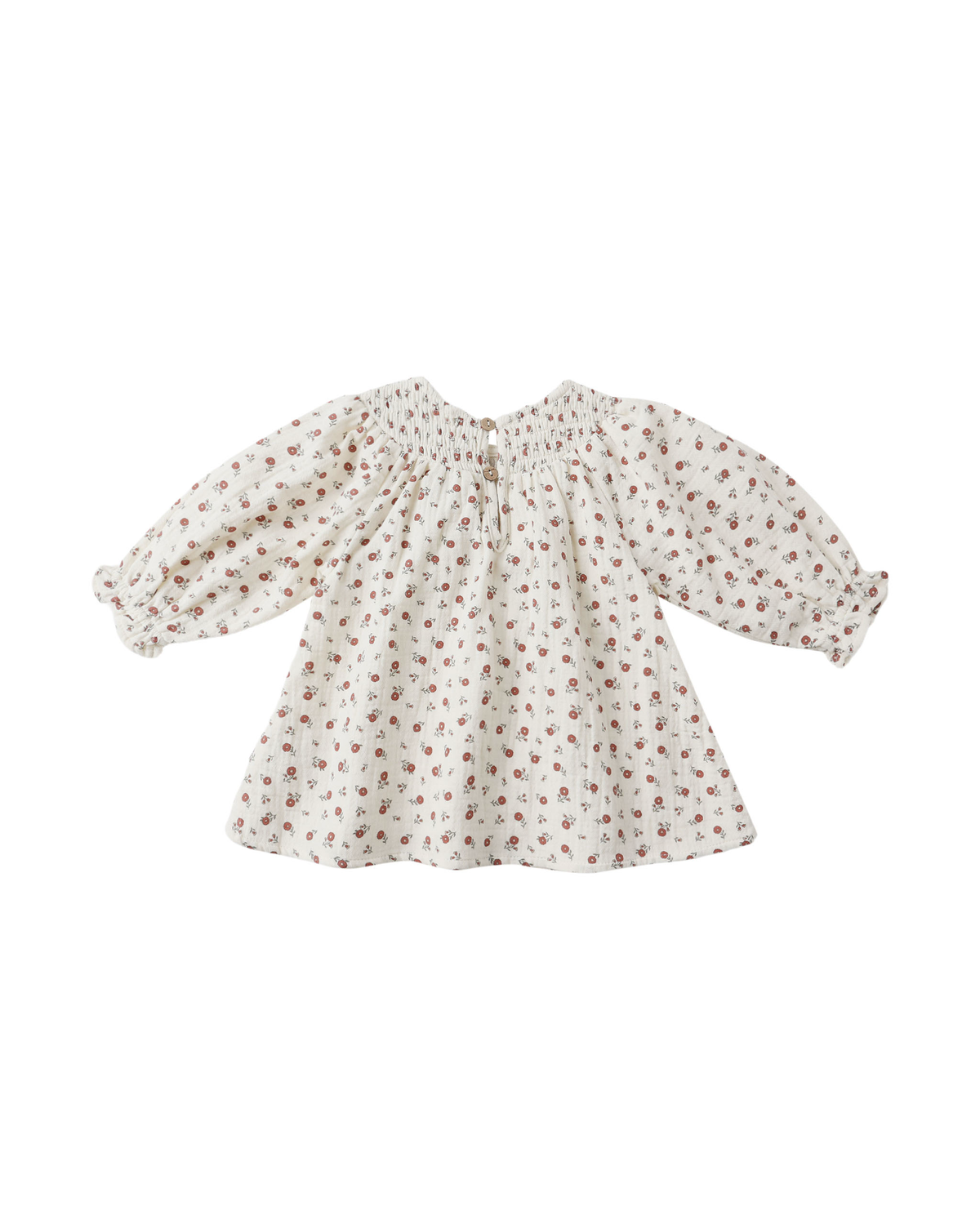 V Smocked Dress || Winter Ditsy
